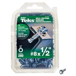 Hex Washer Head Self-Tapping Drill Point Screws – #8 × 1/2-Inch, 280-Pack 1