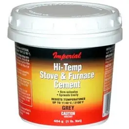 Hi-Temp Gray Stove And Furnace Cement – 8-Ounce Tube 1