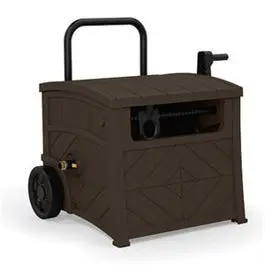 Hideaway Wheeled Hose Reel – Java Finish, 150-Foot Capacity 1