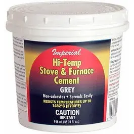High-Temp Stove And Furnace Cement – 32 Oz Heat-Resistant Sealant 1