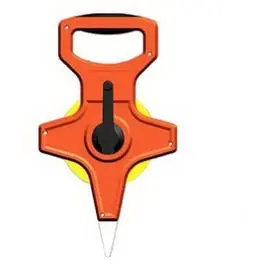 High-Visibility Orange 200-Foot Fiberglass Open-Reel Tape Measure – 1/2-Inch Blade 1