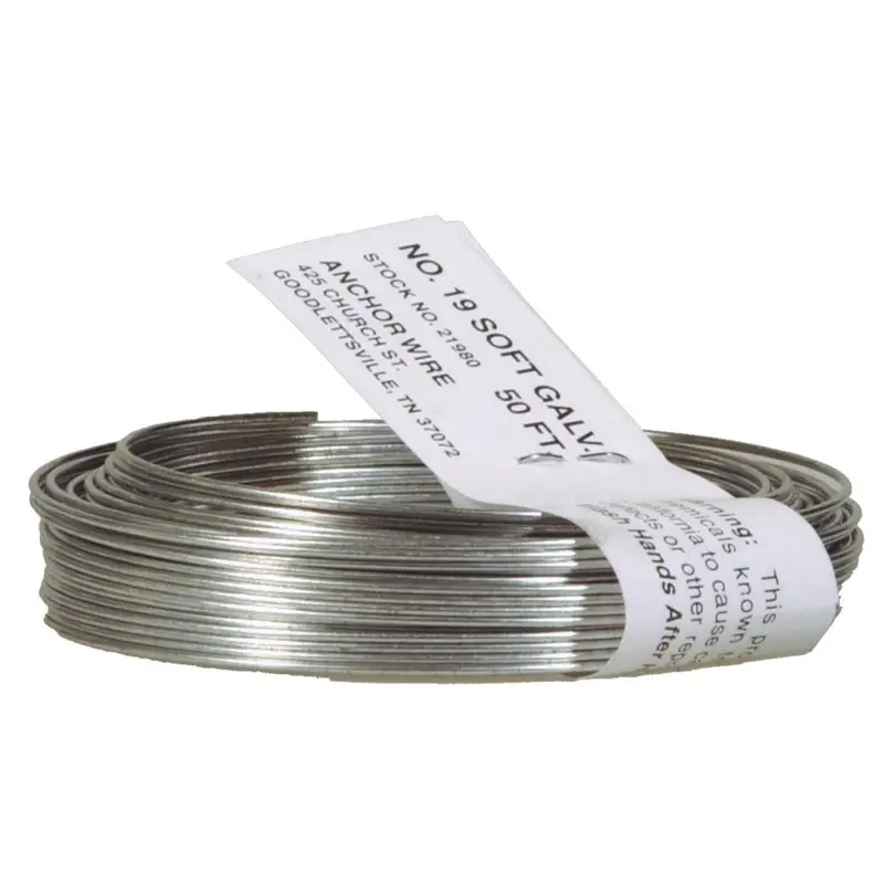 Hillman 50-Foot 19-Gauge Black Anchor Wire – Stovepipe & General Purpose 1