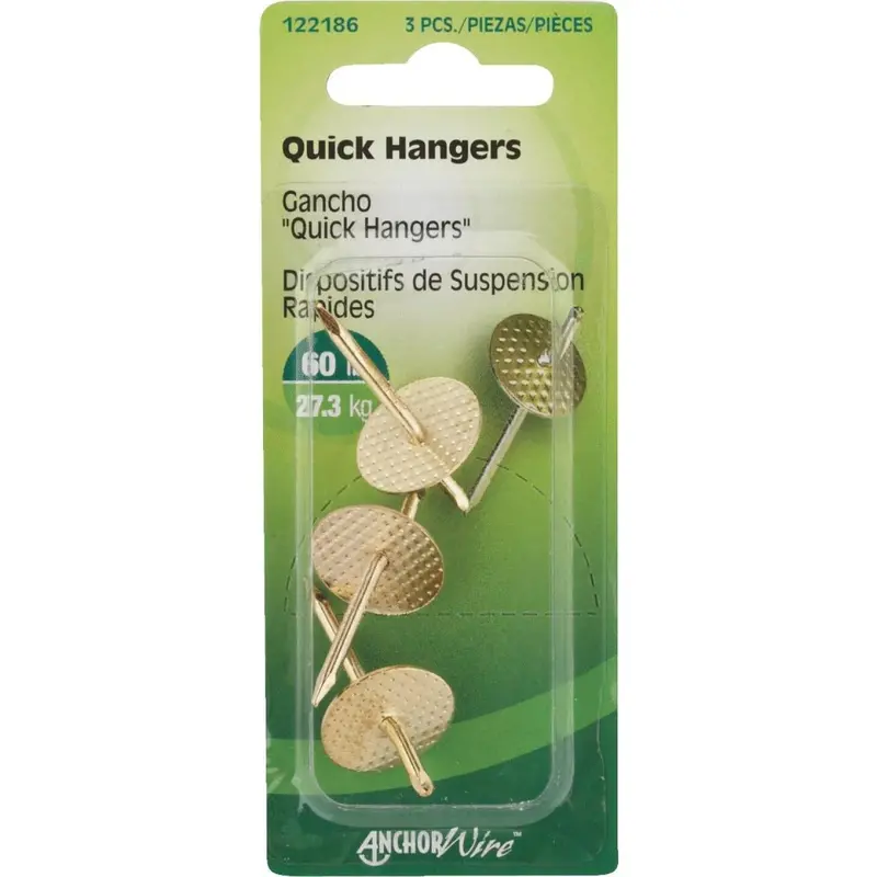 Hillman E-Z Hanger With 60-Lb Weight Capacity, Galvanized Wire, 5-Pack 1