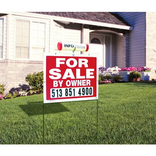 Hillman For-Sale-By-Owner Yard Sign With Rigid Frame 1