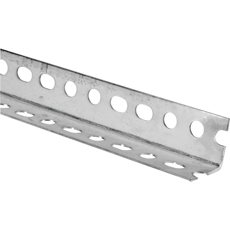 Hillman Galvanized Slotted Angle – 1-1/2" × 2' Steelworks Series 1
