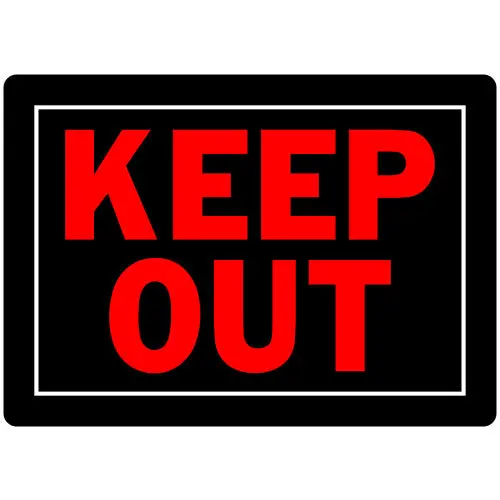 Hillman 'Keep Out' Safety Sign – Durable Outdoor Warning Plaque 1