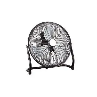 Homepointe 12-Inch High-Velocity Floor Fan – Black Heavy-Duty Metal Construction 1