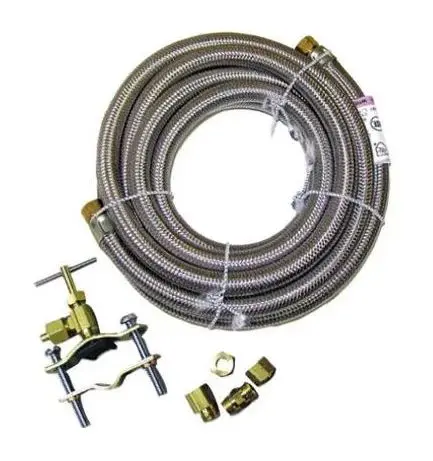 Homewerks Stainless Steel Ice Maker Installation Kit – Complete Plumbing Set 1