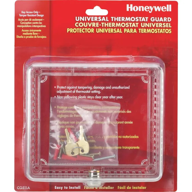 Honeywell Clear Thermostat Guard – 7.5 × 6.5 Inch Protective Cover 1