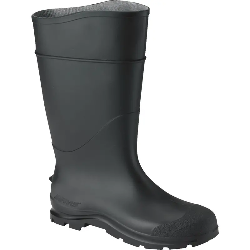 Honeywell Servus Men'S Black Pvc Rubber Work Boot – Size 8, Plain Toe 1
