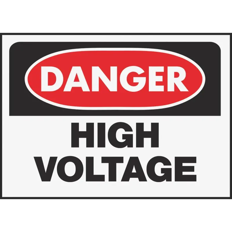 Hy-Ko Polyethylene High-Voltage Danger Warning Sign 1