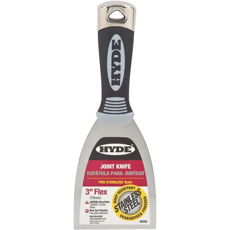 Hyde Pro Stainless Steel 3-Inch Flexible Putty Knife 1