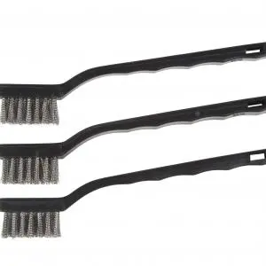 Hyde Tools 3-Pack Stainless Bristle Mini Cleaning Brushes 1