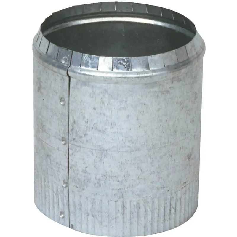 Imperial 30-Gauge 6-Inch Galvanized Round Duct Collar 1
