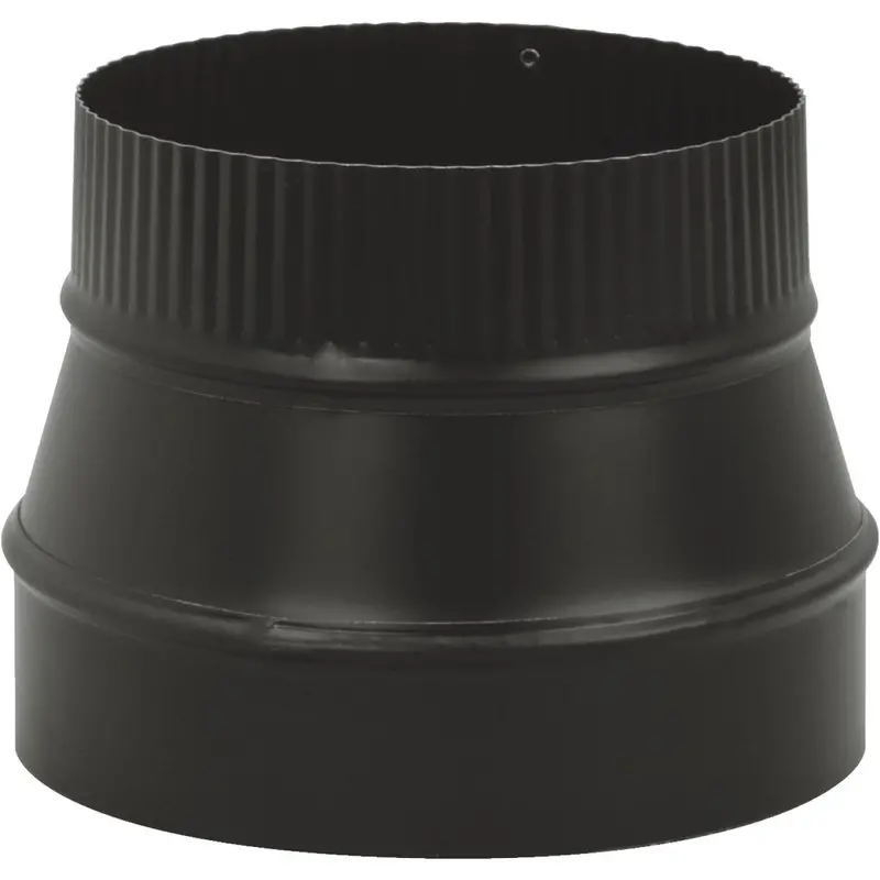 Imperial Single-Wall Black Reducer – 8" To 7", 24-Gauge Galvanized Steel 1