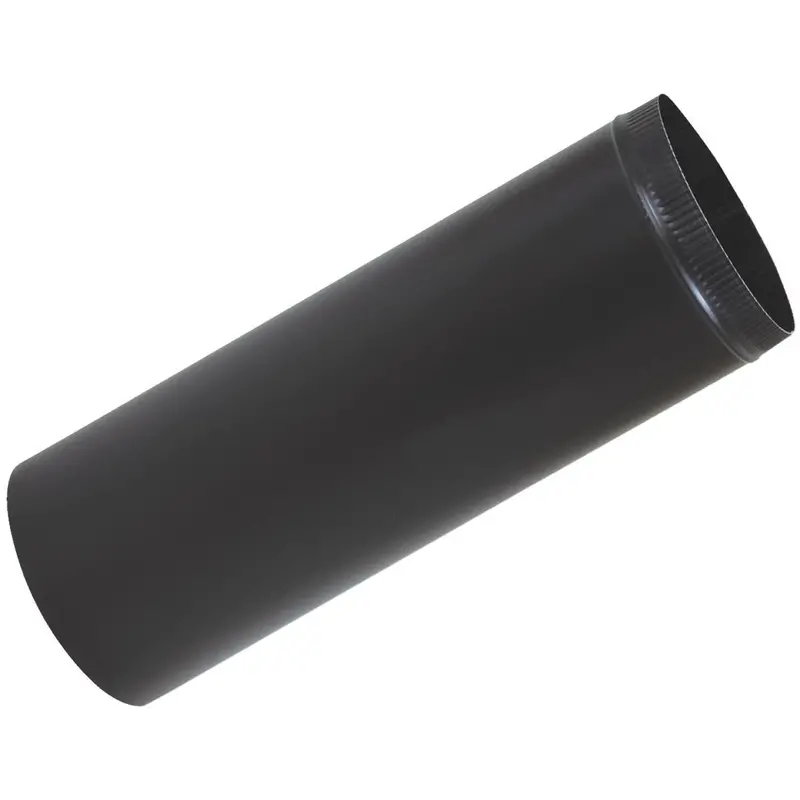 Imperial Snap-Lock Black Stove Pipe – 4 In X 24 In, 1200°F Rated 1
