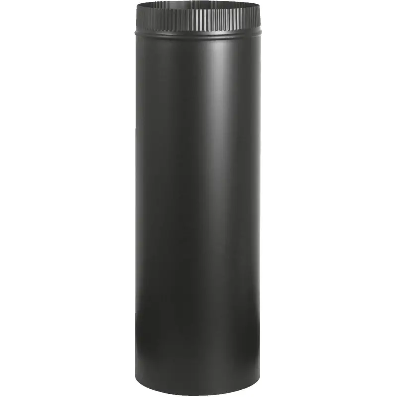 Imperial Snaplock 7" X 24" Black Stove Pipe – 1200°F Rated 1