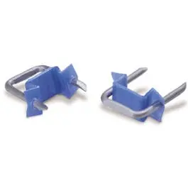 Insulated Blue Metal Cable Staples – 0.5-Inch Size, 50-Pack 1