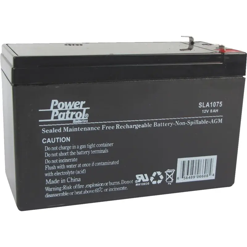 Interstate Power Patrol 12V 8Ah Security System Backup Battery 1