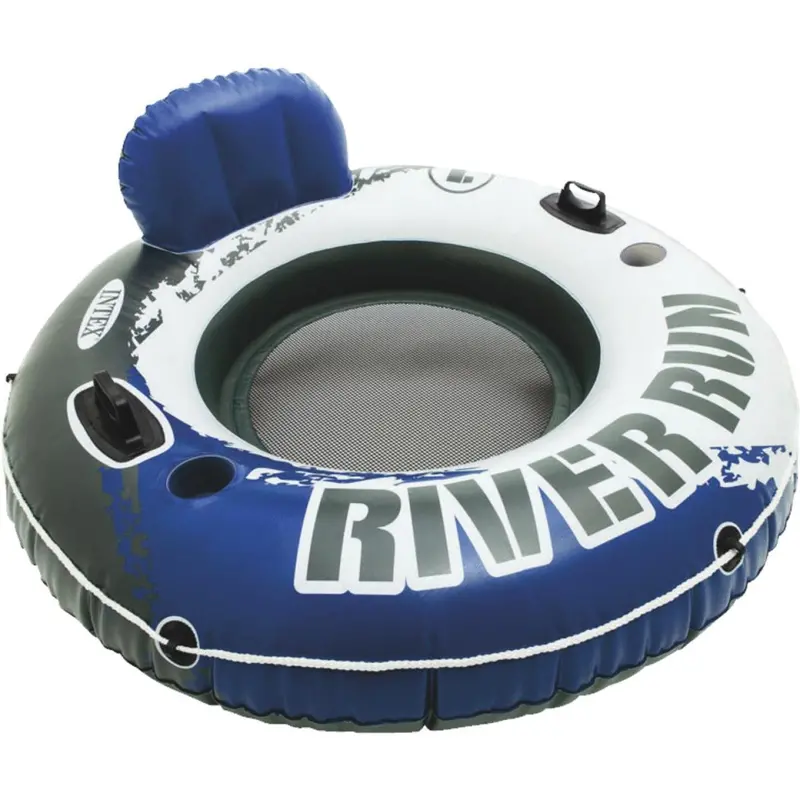 Intex River Run Inflatable Tube Float – 53-Inch Diameter, Blue & White 1