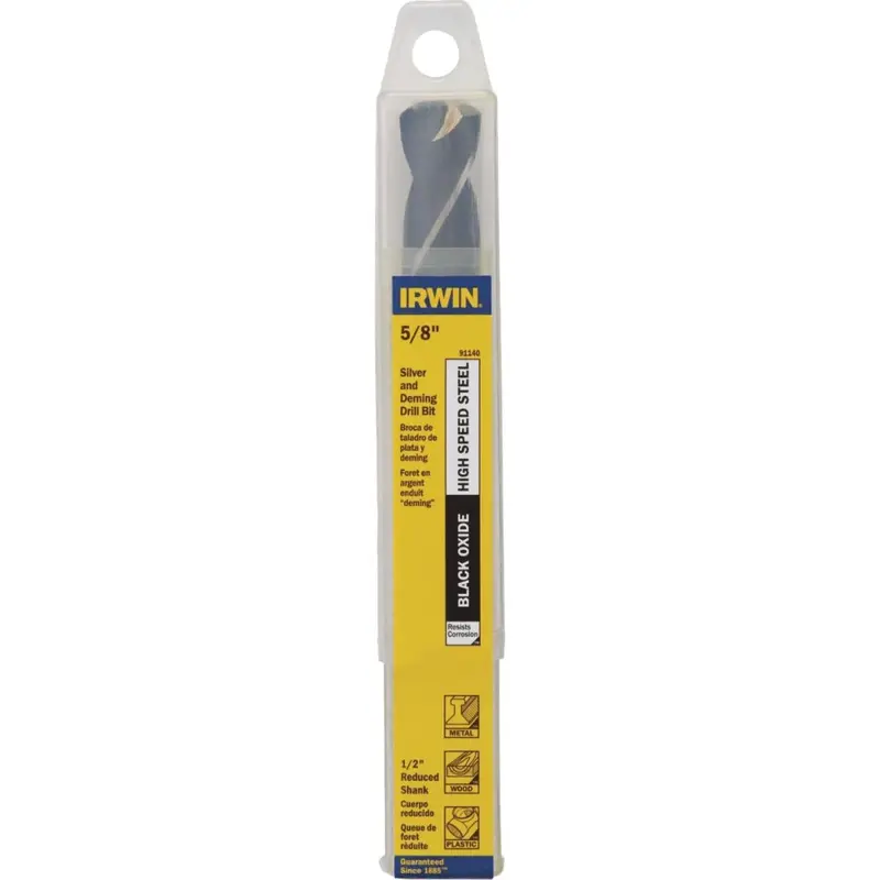 Irwin 5/8" Black Oxide Drill Bit – Silver & Deming Series 1