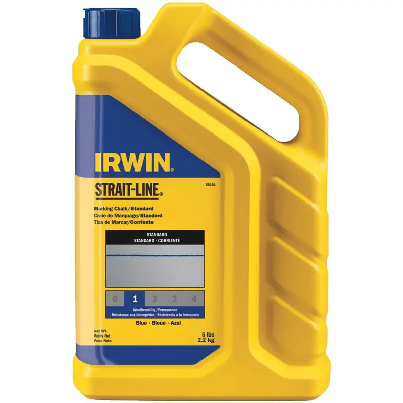 Irwin Strait-Line Blue Chalk Line Reel With 5 Lb Standard Chalk 1