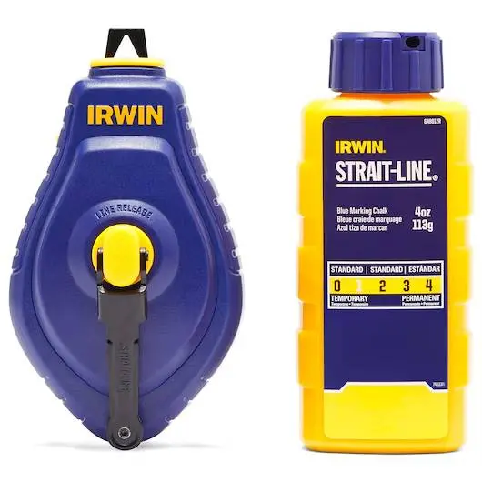 Irwin Strait-Line Speedline Chalk Reel – Blue Chalk, 48-Foot Line 1