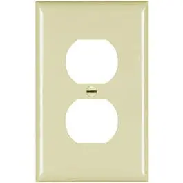 Ivory Duplex Nylon Wall Plate – Two-Gang, Decora-Style 1