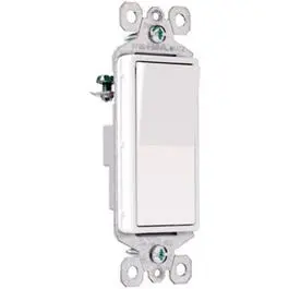 Ivory Lighted Decorative Single-Pole Switch – 15-Amp Rating 1