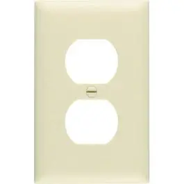 Ivory Urea Duplex Wall Outlet Plate – Standard Electrical Cover 1