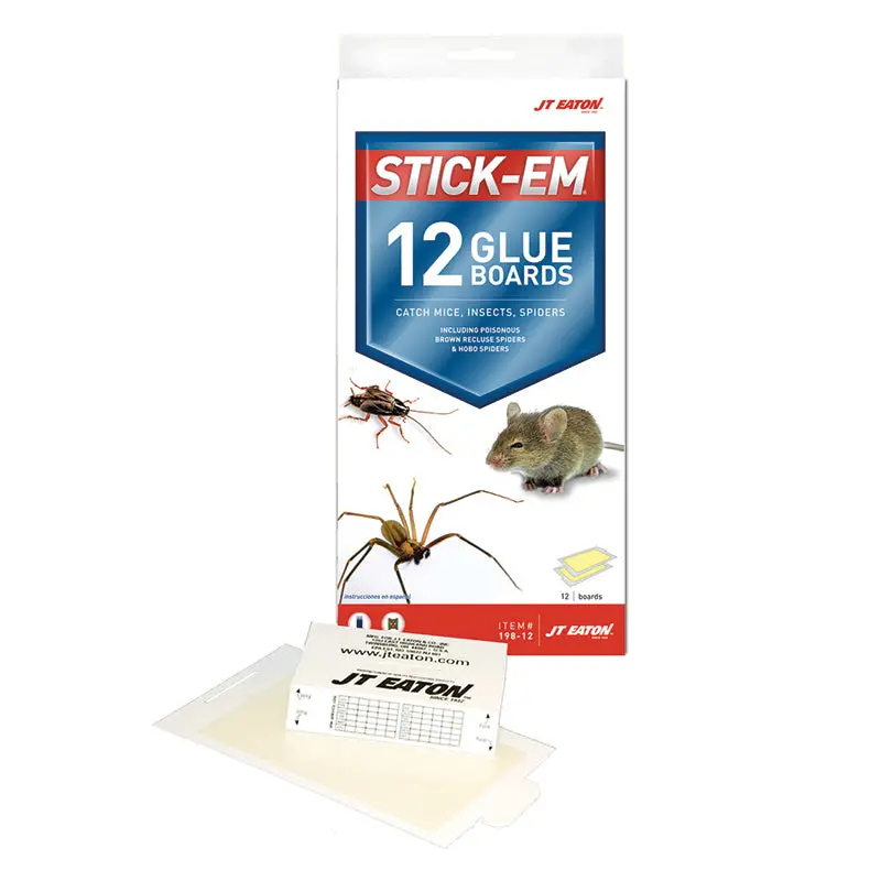 Jt Eaton Stick-Em Glue Boards – Small Size, 12-Pack 1
