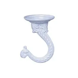 Jumbo White Ceiling-Mount Plant Hook 1
