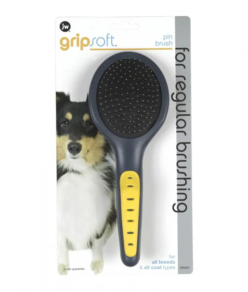 Jw Pet Gripsoft Flexible Pin Brush For Dogs 1