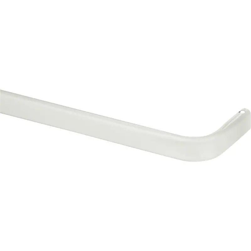 Kenney Adjustable Single Curtain Rod – 28 To 48 Inches, White Finish 1