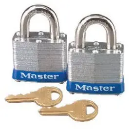 Keyed-Alike Laminated Padlocks – 1.5-Inch Shackle, Heavy-Duty Security, 2-Pack 1