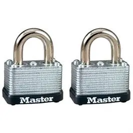Keyed-Alike Laminated Warded Padlocks (1.5-Inch, 2-Pack) 1