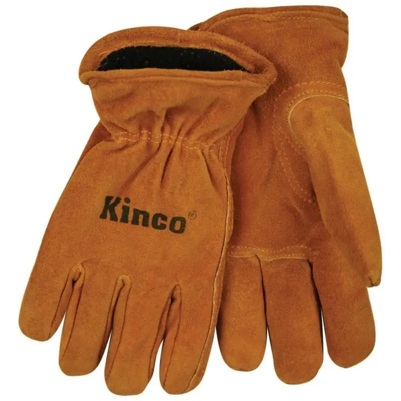 Kinco Lined Suede Cowhide Work Gloves – Reinforced Palm, Flexible Fit 1