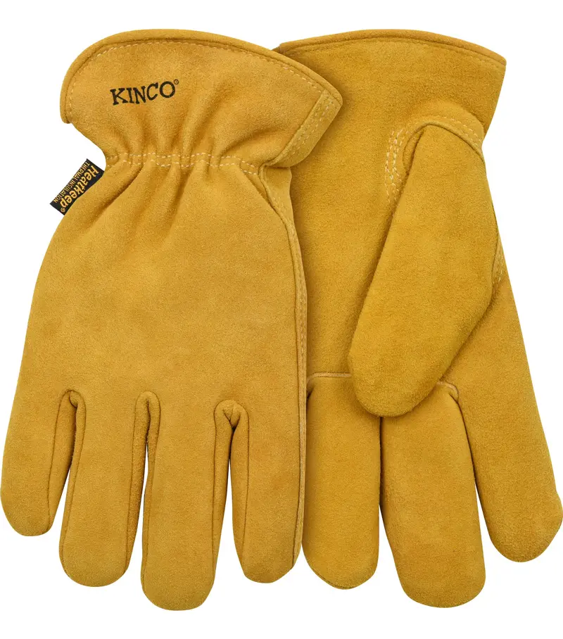 Kinco Suede Deerskin Work Gloves With Leather Palm Lining 1