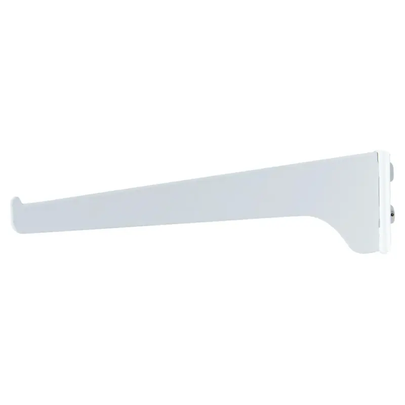 Knape & Vogt 180 Series 10-Inch White Steel Shelf Bracket – Single-Slot, Regular-Duty Support 1