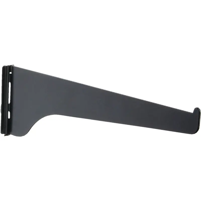 Knape & Vogt 180 Series 8-Inch Black Steel Shelf Bracket – Single-Slot, Durable Mounting 1