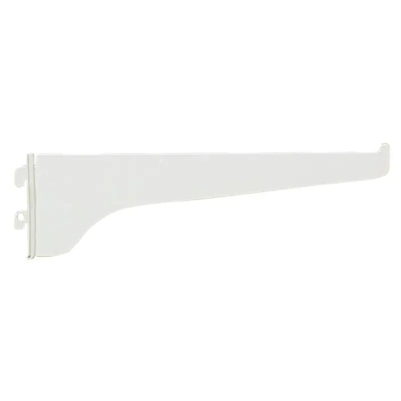 Knape & Vogt 180 Series 8-Inch White Steel Shelf Bracket – Single-Slot, Heavy-Duty 1