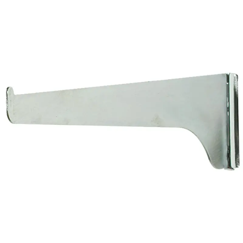 Knape & Vogt 180 Series Shelf Bracket – 10-Inch Anochrome Steel, Single-Slot 1