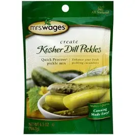 Kosher Dill Pickle Canning Seasoning Mix – Quick-Process, 6.5-Ounce Jar 1