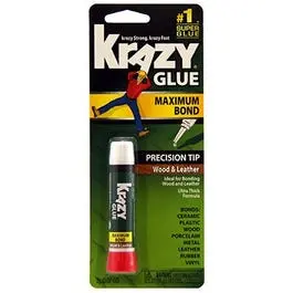 Krazy Glue Wood & Leather Adhesive – Fast-Bonding Formula 1