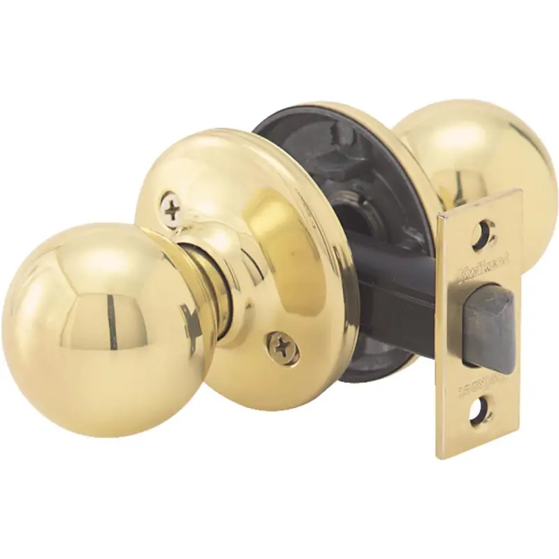 Kwikset Polo Polished Brass Interior Door Knob 1