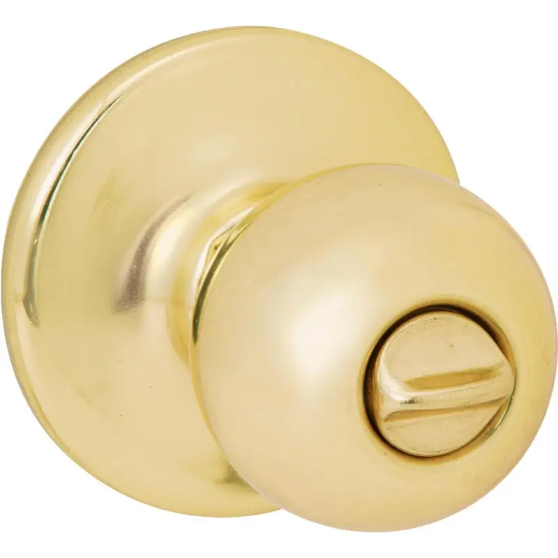 Kwikset Polo Polished Brass Interior Door Knob – Bed & Bath 1