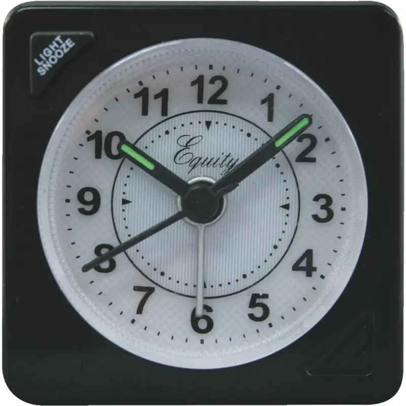La Crosse Equity Quartz Analog Travel Alarm Clock 1