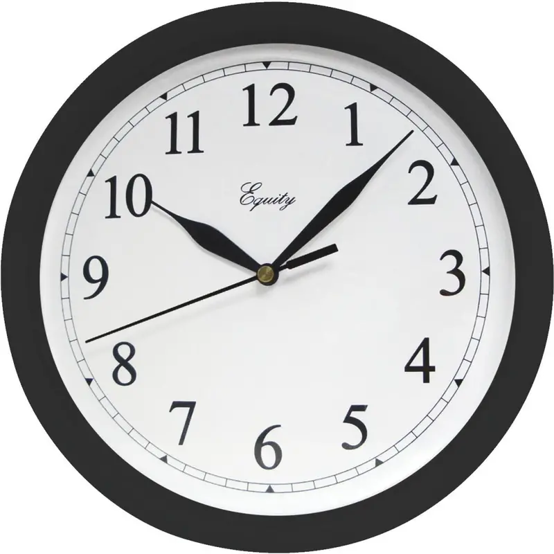 La Crosse Equity Quartz Wall Clock – Sleek Black Design 1