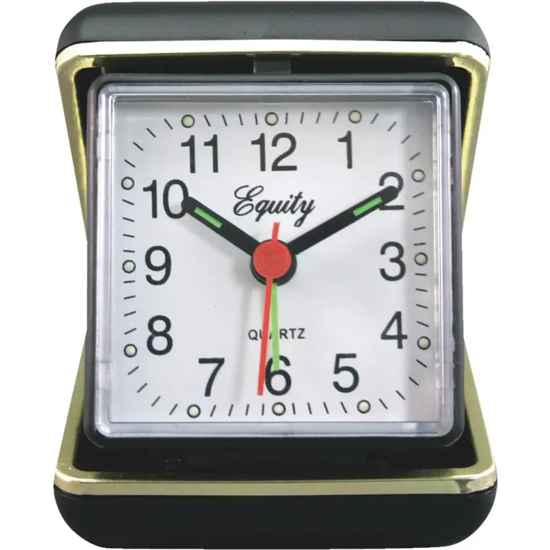 La Crosse Technology Equity Travel Alarm Clock — Compact Dual-Time Display 1