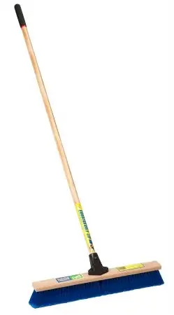 Laitner 24" All-Purpose Dry Debris Push Broom – Heavy-Duty, Unbreakable Connector 1